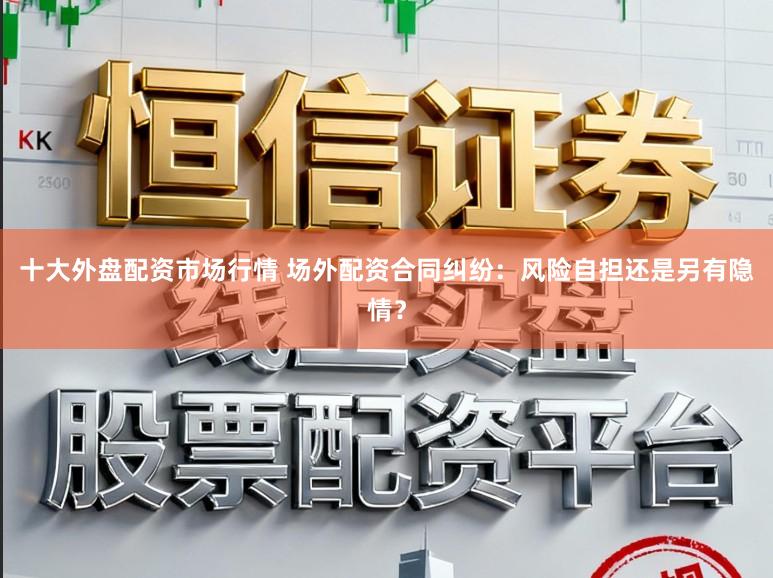 十大外盘配资市场行情 场外配资合同纠纷：风险自担还是另有隐情？
